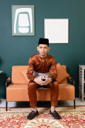 Baju Melayu Tailor Fit - Rich Brown