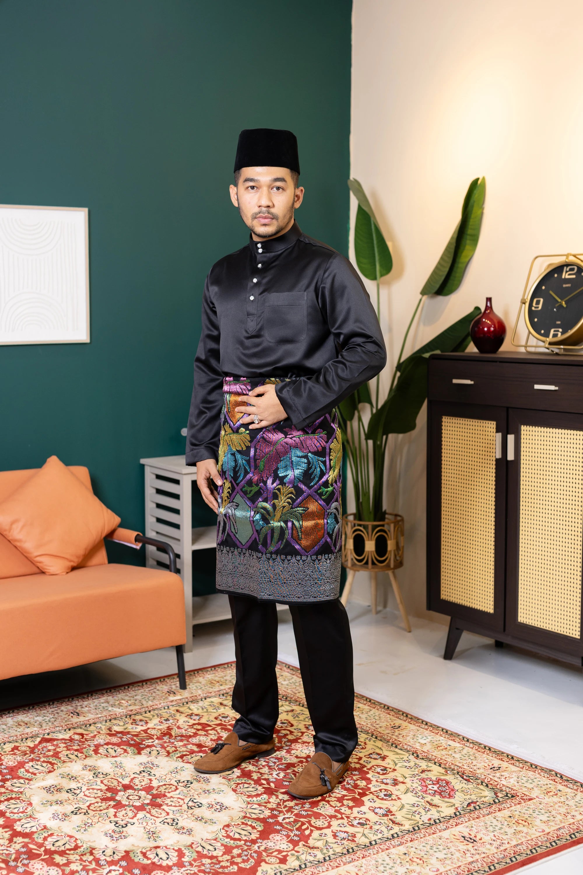 Baju Melayu Tailor Fit - Black