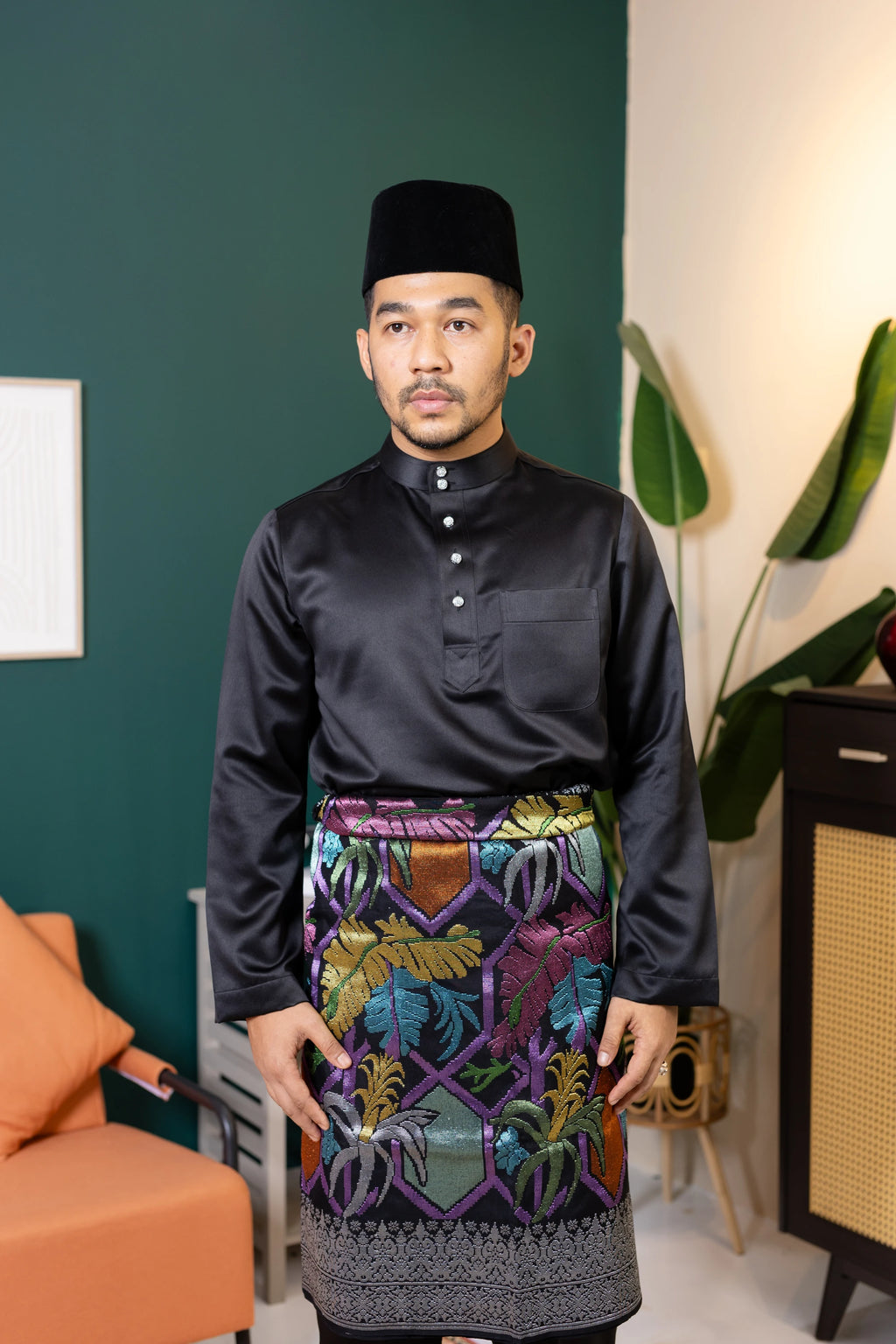 Baju Melayu Tailor Fit - Black