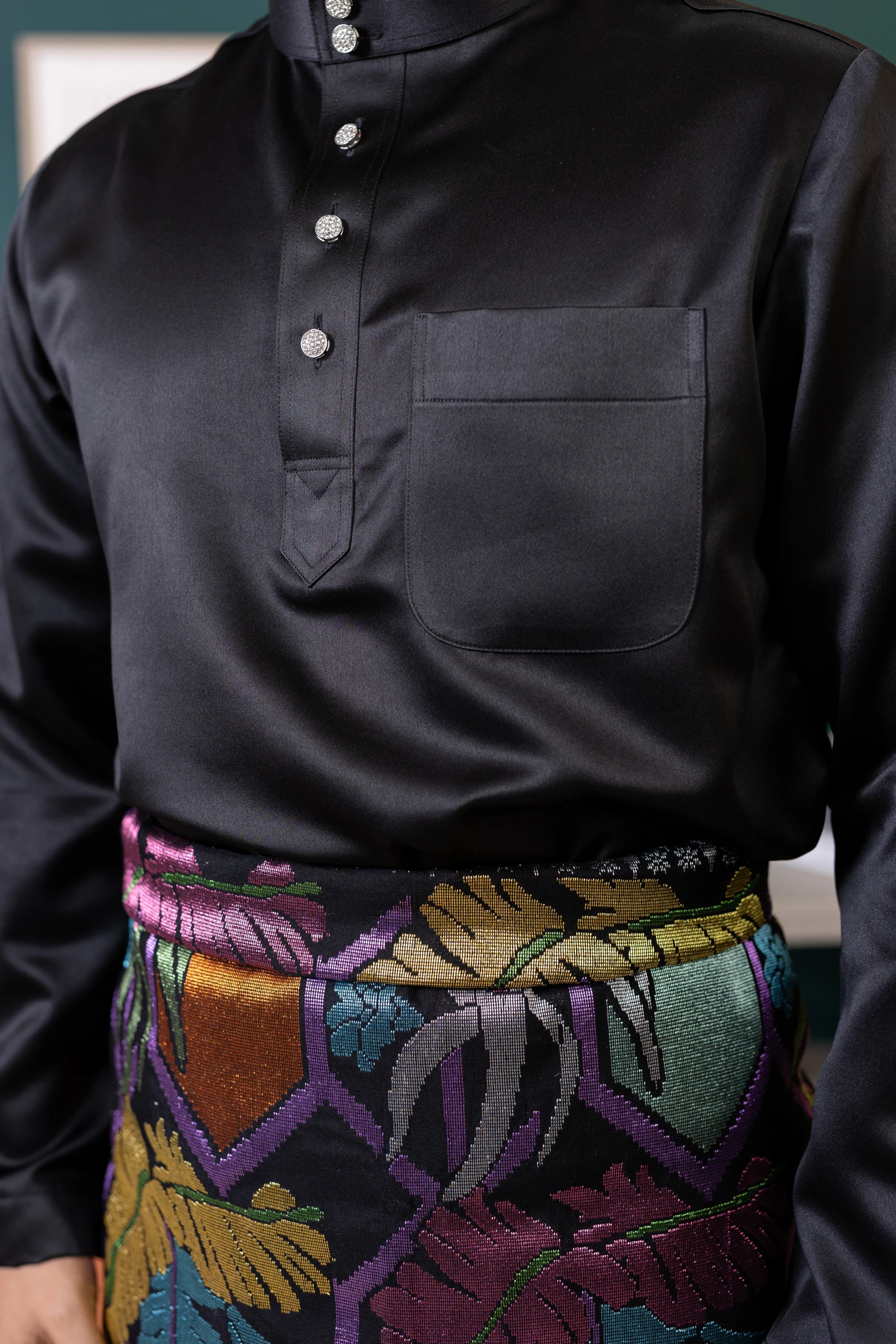 Baju Melayu Tailor Fit - Black