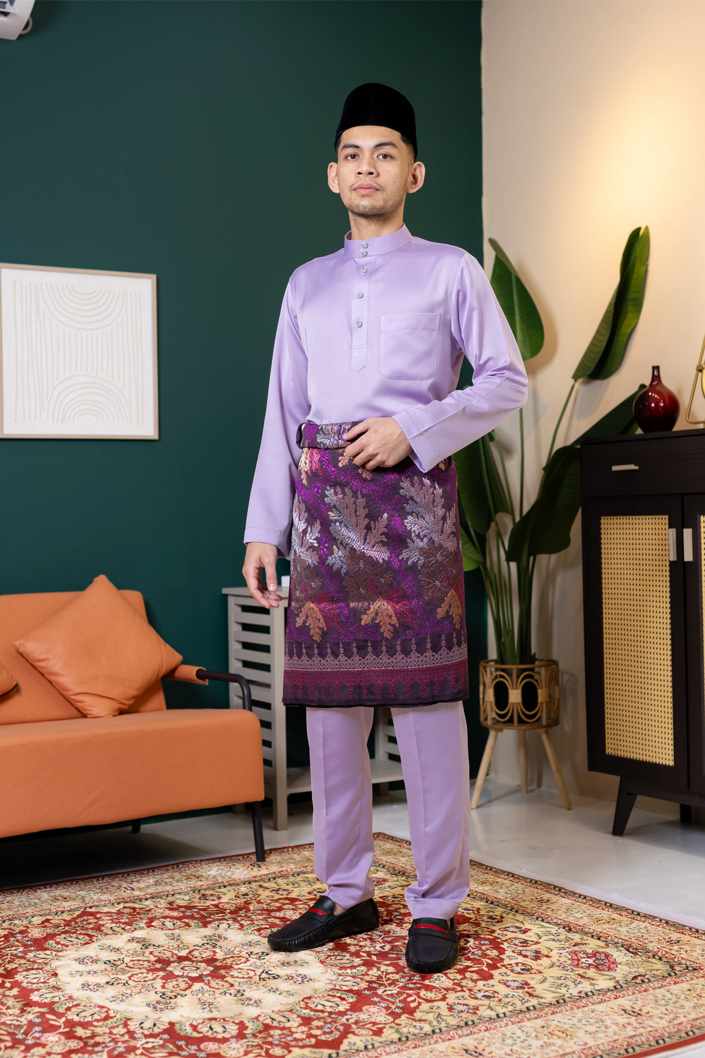 Baju Melayu Tailor Fit - Lilac