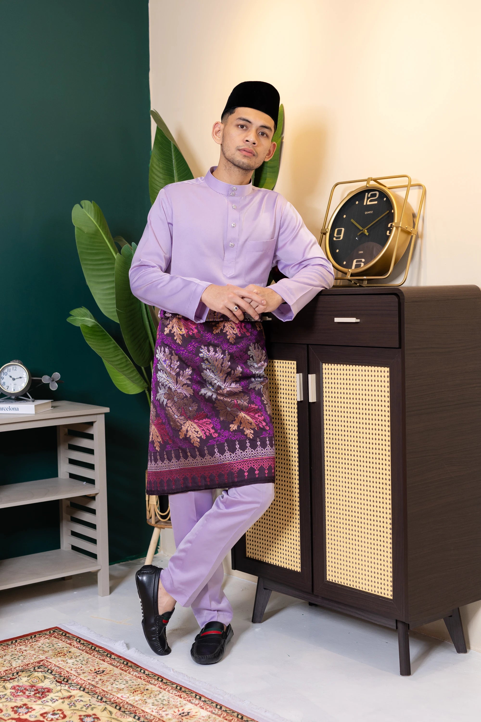 Baju Melayu Tailor Fit - Lilac