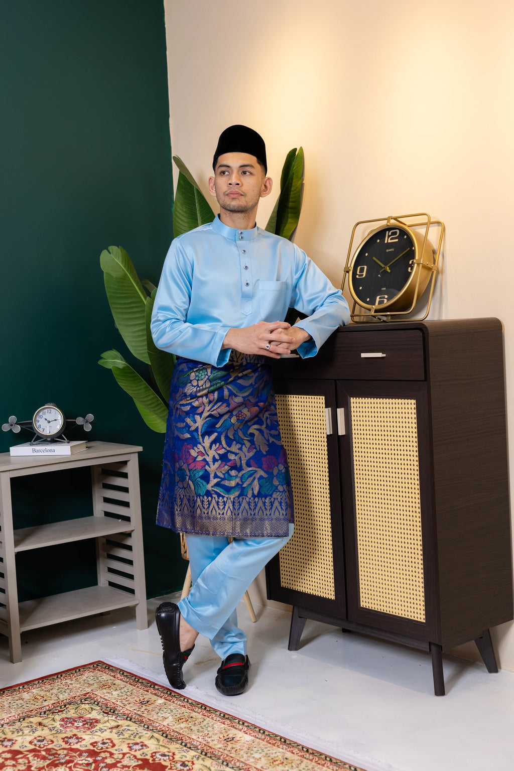 Baju Melayu Tailor Fit - Sky Blue