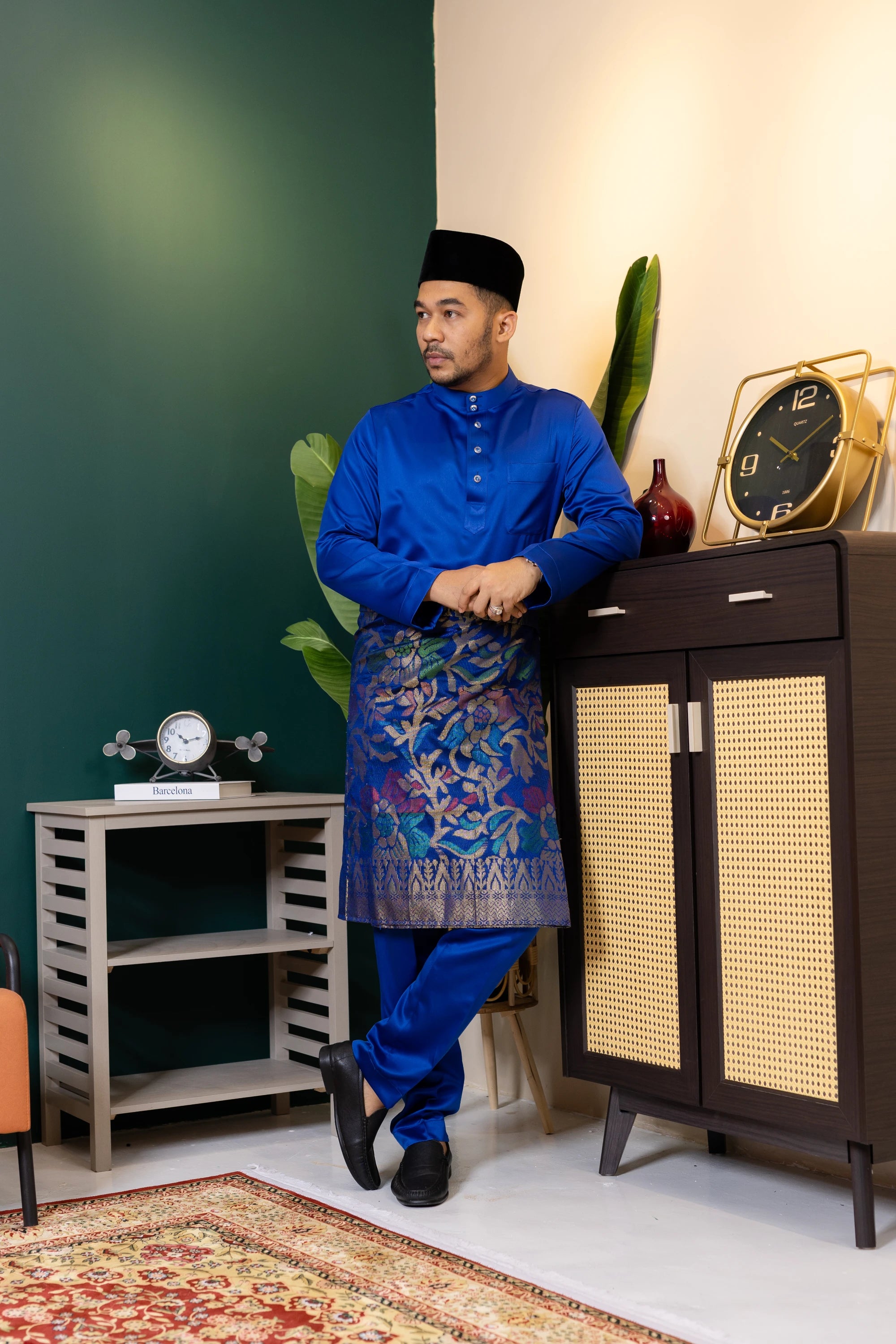 Baju Melayu Tailor Fit - Royal Blue
